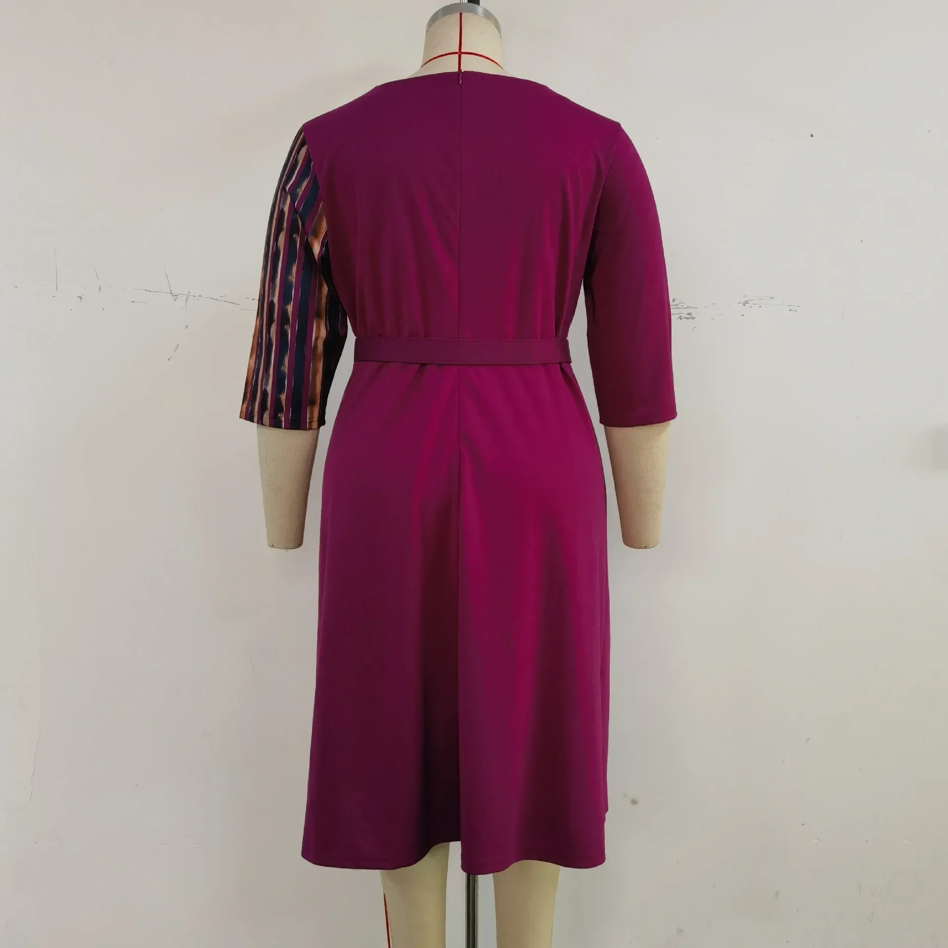 Элегантные вечерние платья в африканском стиле для женщин, весна 2024, рукав 3/4, круглый вырез, большие размеры, миди-платье, наряды, платья Анкары