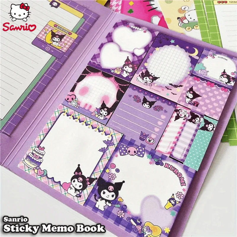 Kawaii Sanrio Hello Kitty Convenience Book Mymelody Kuromi Cinnamoroll Note Book Cute Paste Notepad Student Office Stationery