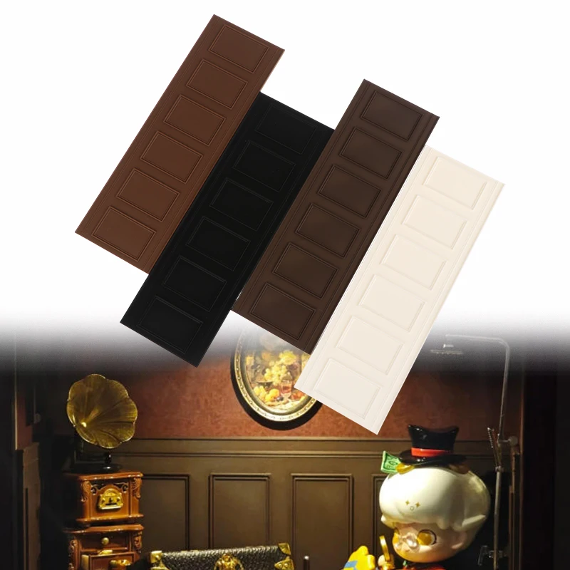 แผงผนังจิ๋วสำหรับบ้านตุ๊กตา 1 ชิ้น แผงหน้าต่างจำลองขนาดเล็ก อุปกรณ์ตกแต่งบ้านตุ๊กตา DIY