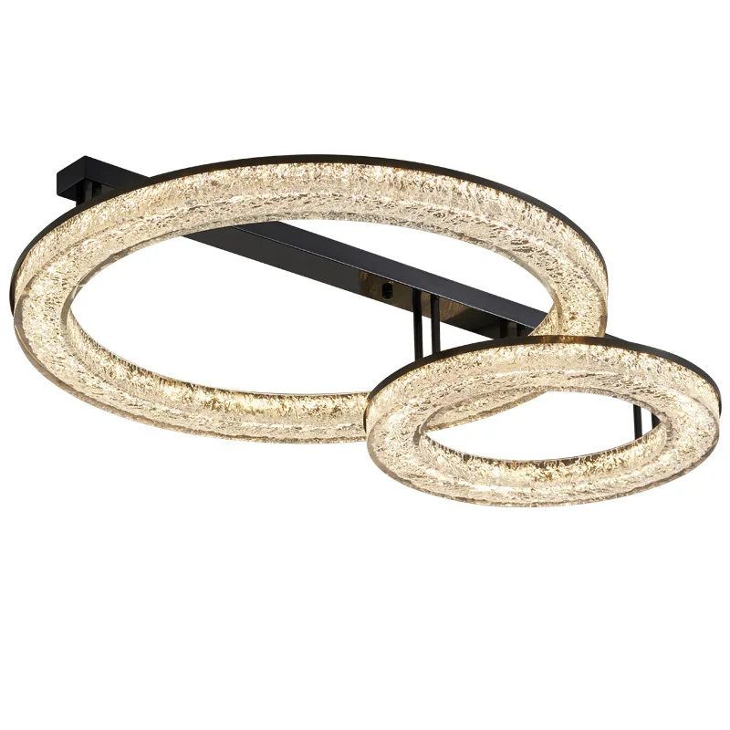 

Atmospheric long designer new modern master bedroom resin ceiling lamp