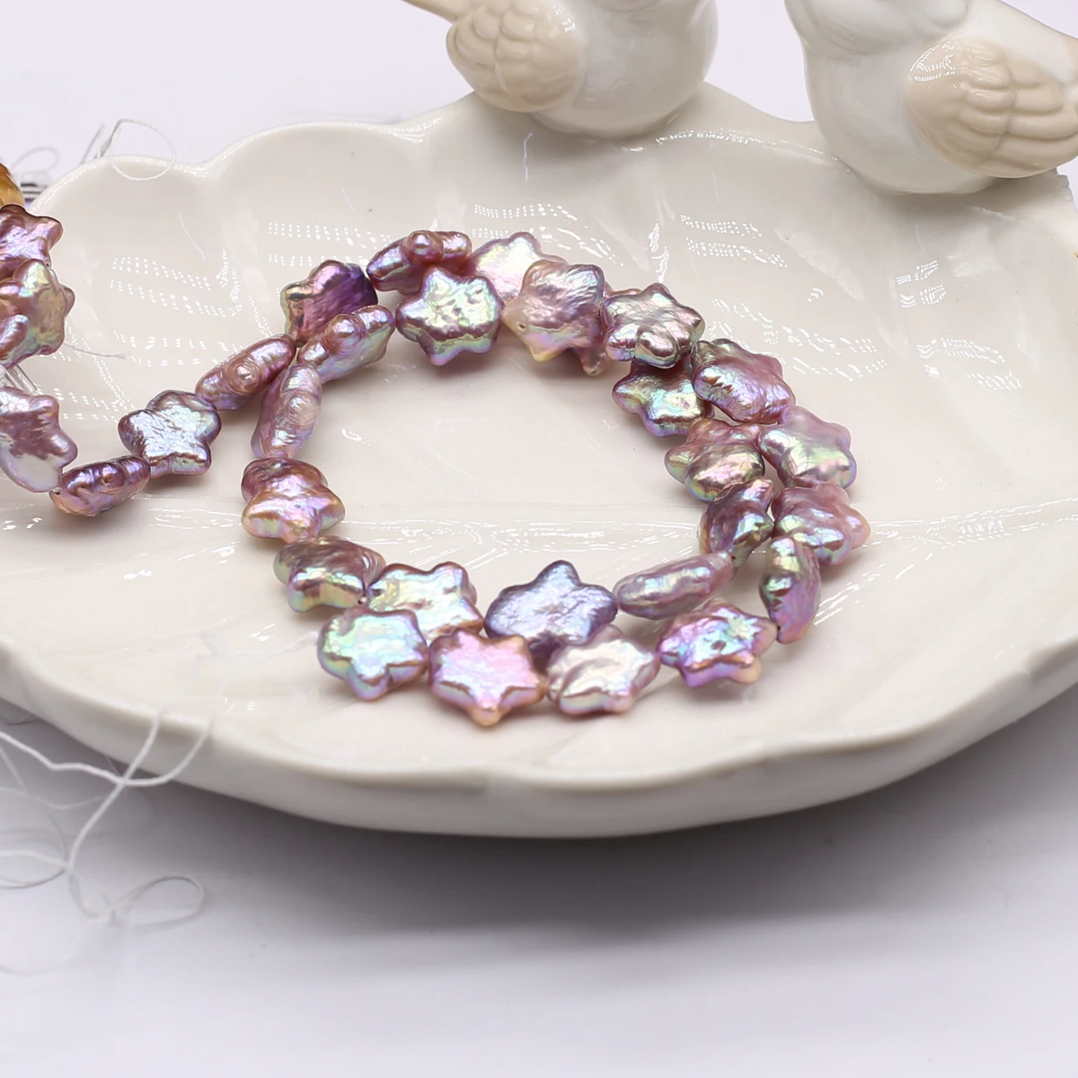 Charm Baroque Purple Star Natural Freshwater Pearl Bead Jewelry Making DIY Necklace Earrings Bracelets Accessories Gifts 12x12mm