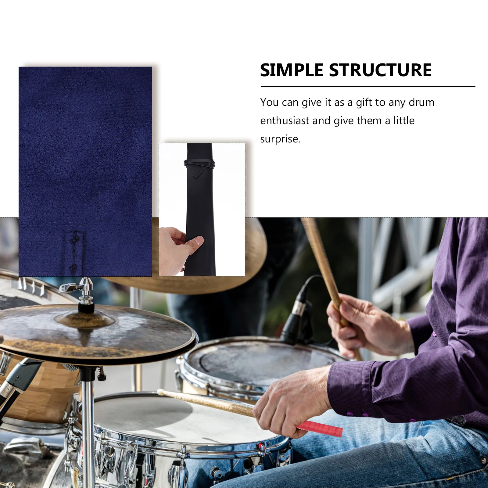 

Drum Stick Bag Mallet for Percussion Portable Drumstick Drumsticks Storage Container Holders Brush