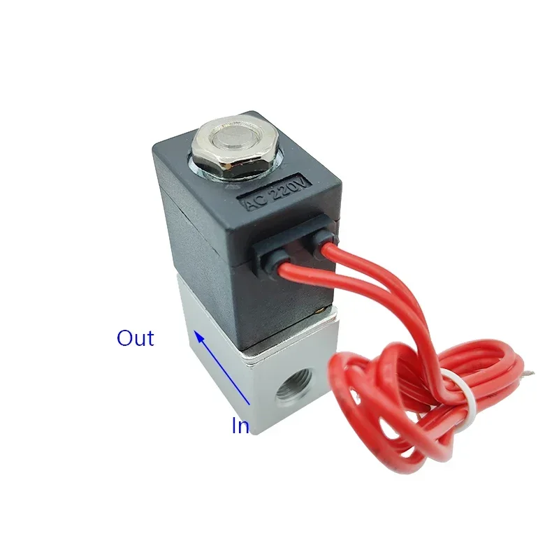 2-Way Direct Acting Solenoid Valve 12V 24V AC 110V 220V Normally Closed for Water Air Oil 1/4 1/8 1