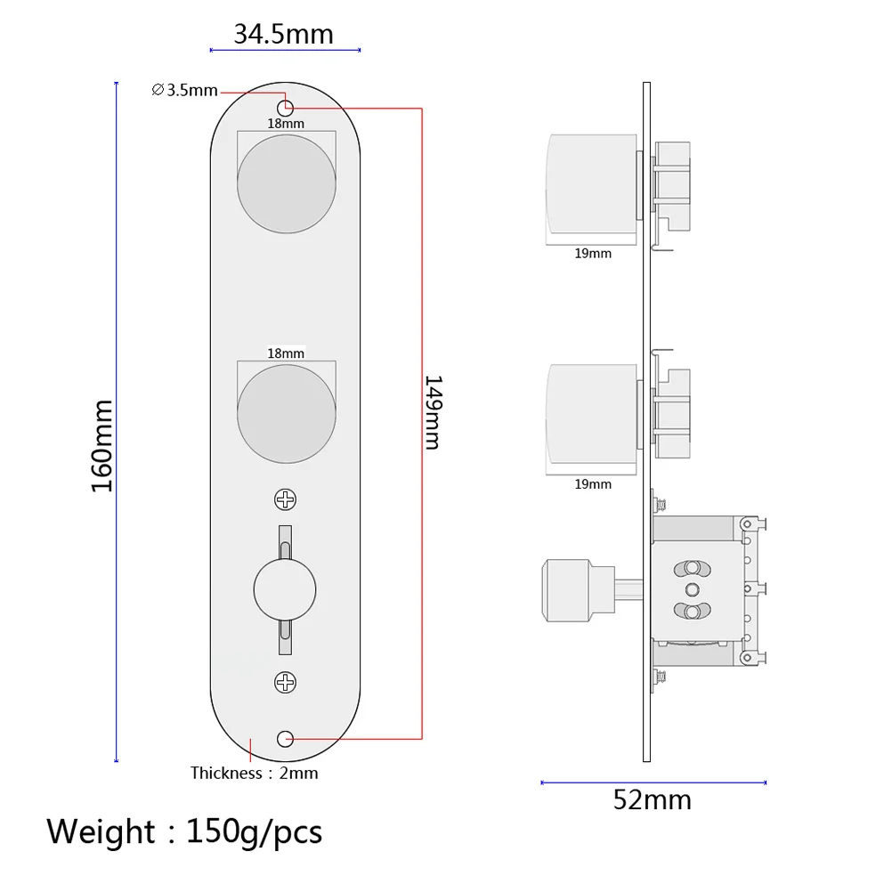 

3 Way Loaded Control Plate Wired Guitar Parts Knobs Volume Tone Replacement Nickel Plated Iron Guitar Control Plate