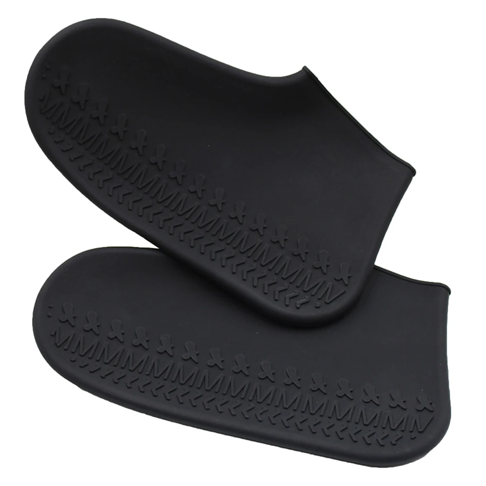 

Rain Shoe Covers Anti-slip Silicone Non-slip Unisex Shoes Black Protector Men and Women