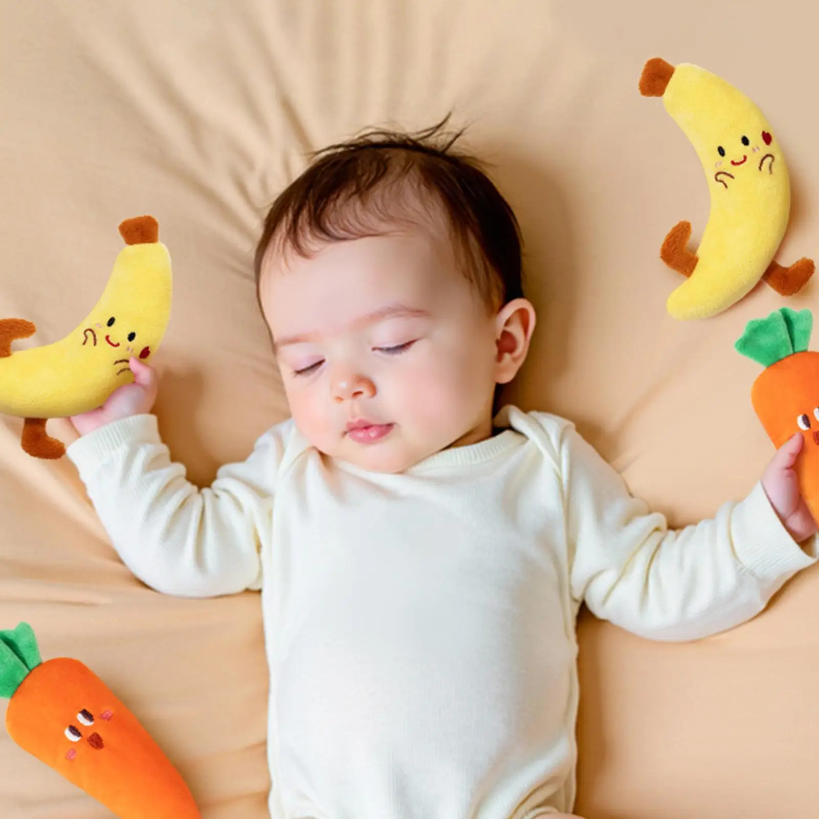 Baby Slaap Pluche Fopspeen Anti-Schrik Zachte Hand Wrap Baby Slaap Pluche Fopspeen Pop Voor Jongens Meisjes Rusten Dutje Bed bank Thuis