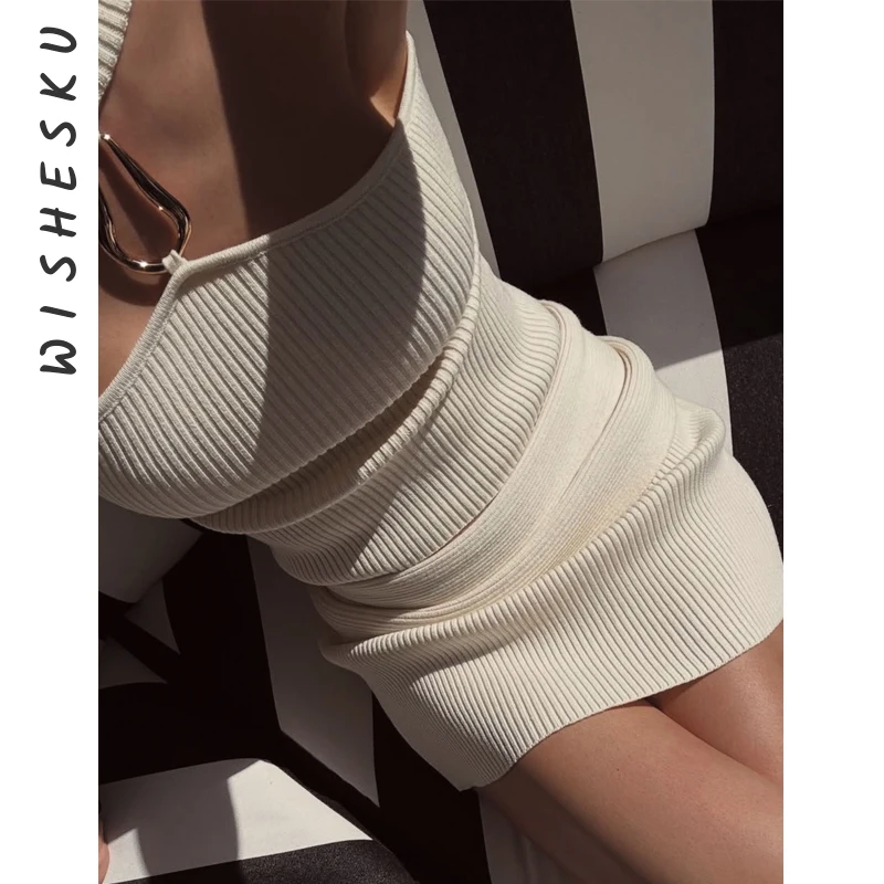 

Two Piece Set Sexy Off Shoulder Sleeveless Tank Top+High Waist Skinny Mini Skirts Outfits 2025 Summer Elegant Party Vestido