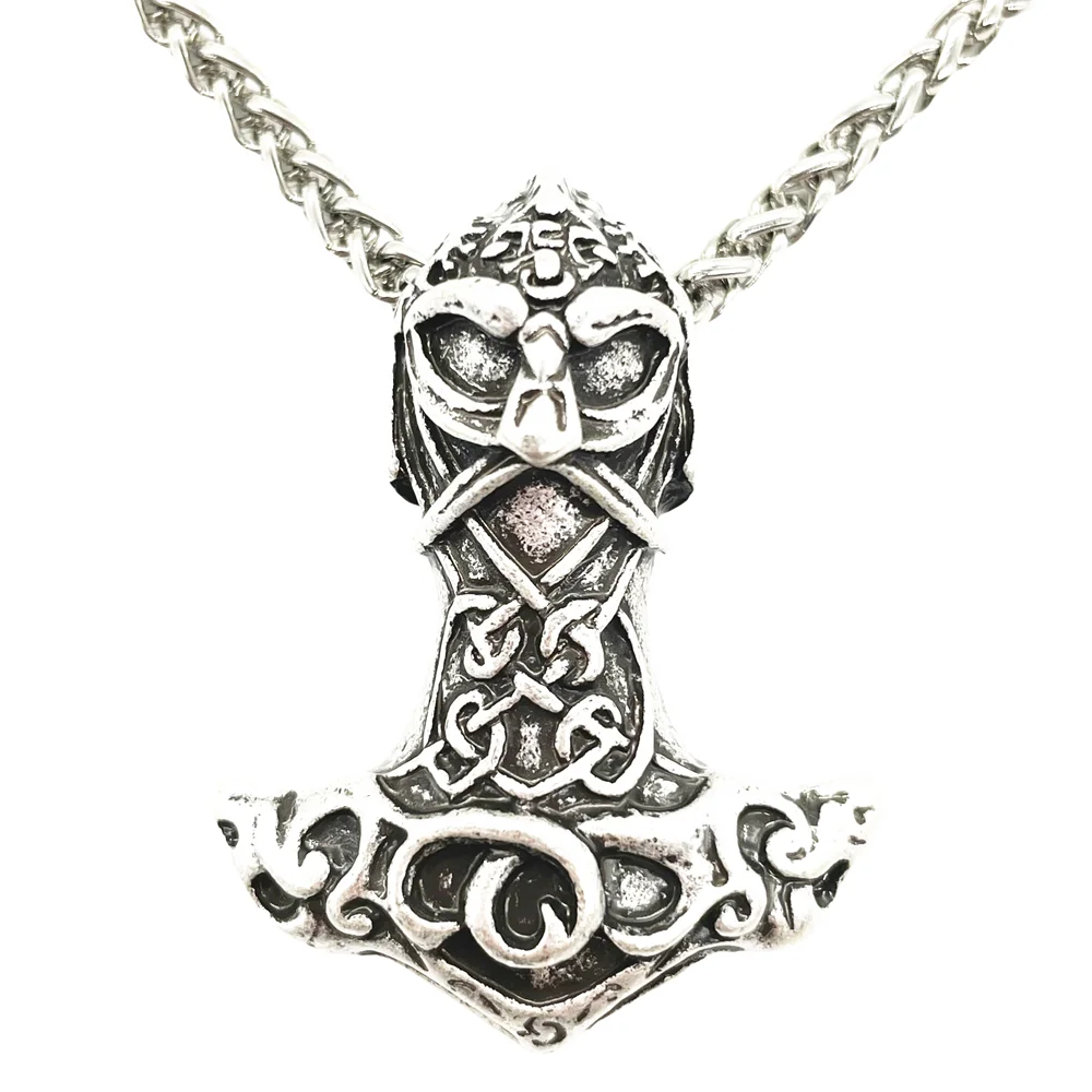 Odin Symbol Amulet Viking Jewelry Vintage Necklace For Men Talisman Punk Accessories