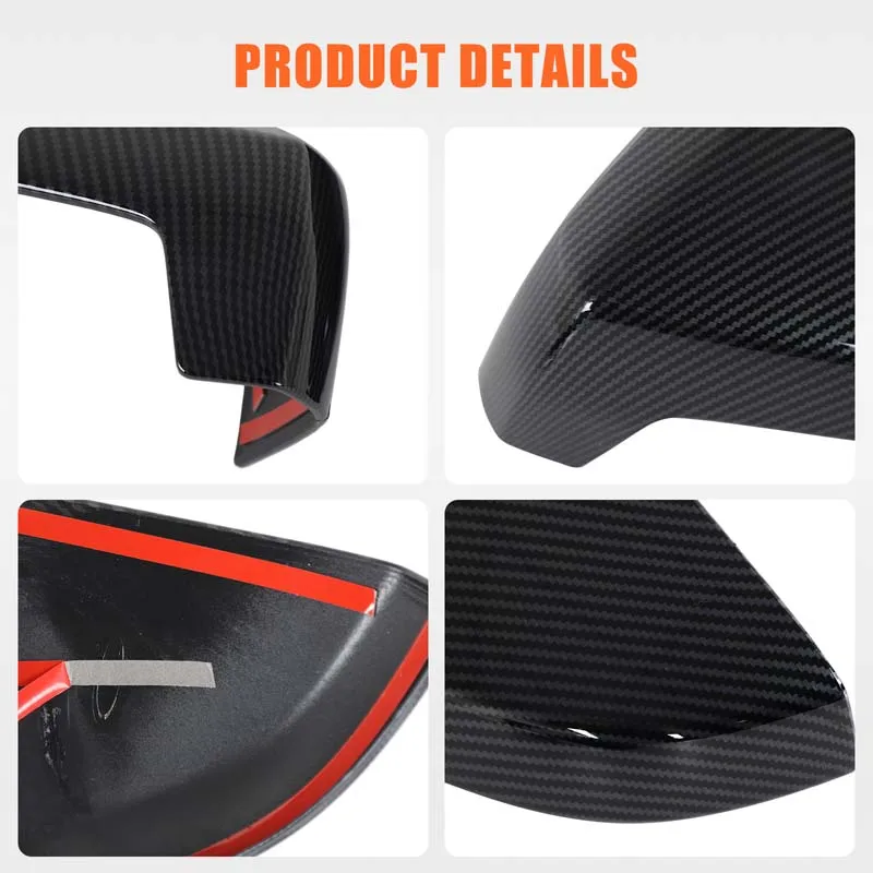 

ABS Carbon Fiber For Mazda BT50 2020-2025 lsuzu D-MAX 2022-2024 Car exterior mirror decoration sticker Car accessories 2Pcs