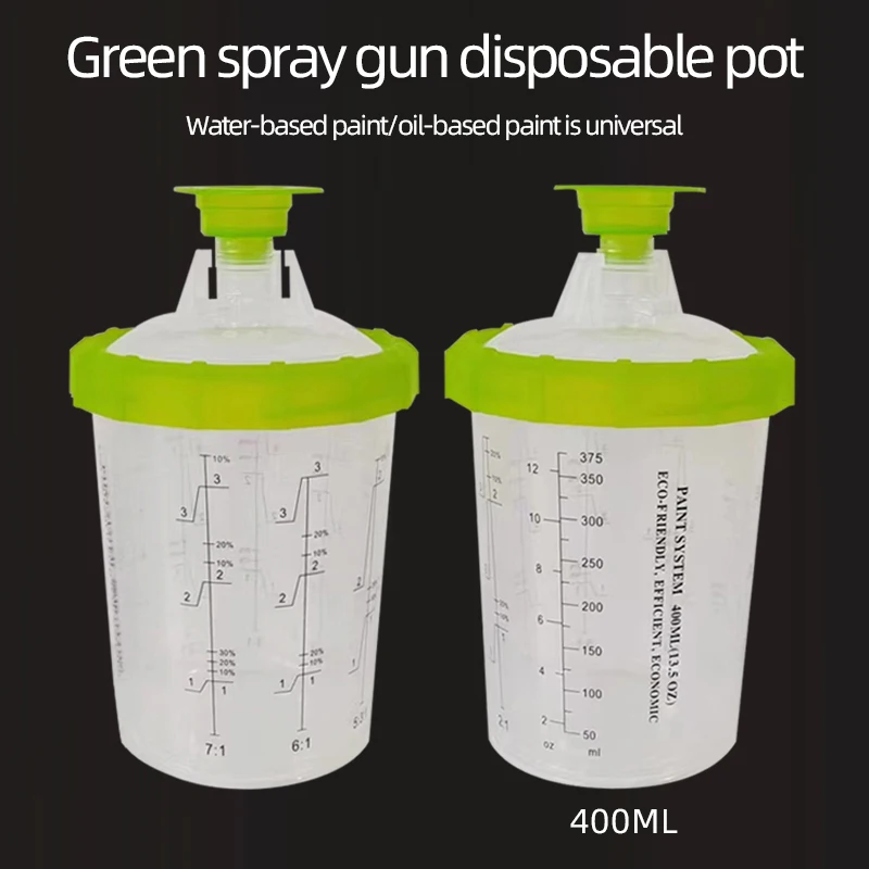 New 400Ml Thickened Plastic With Graduated Measuring Cup Free Wash Pot Transparent Bladder Disposable Free Wash Pot