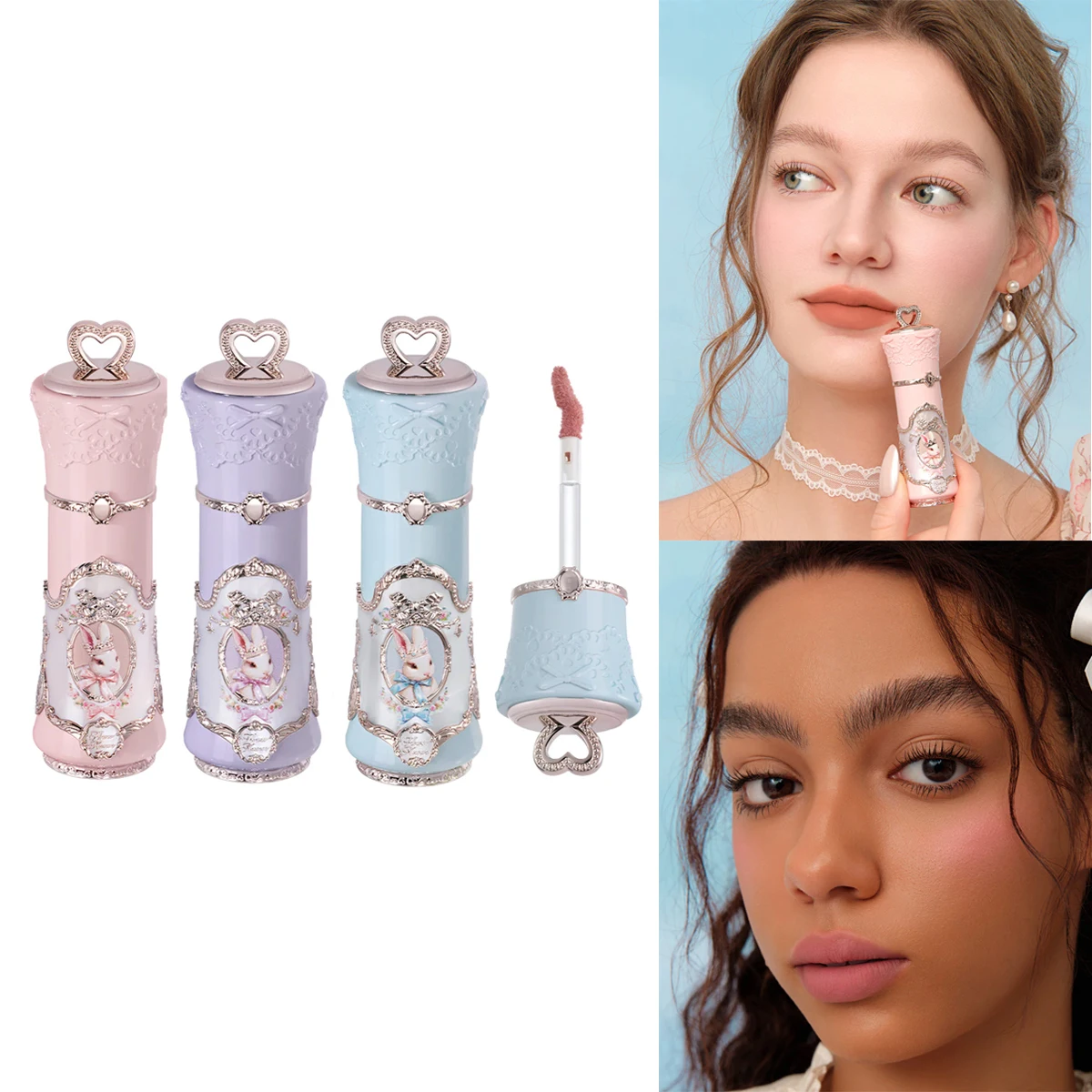 

Бархатная матовая помада Flower Knows Little Angel, водостойкий, долговечный, мягкий увлажняющий блеск для губ K, красота, чистая девушка, макияж