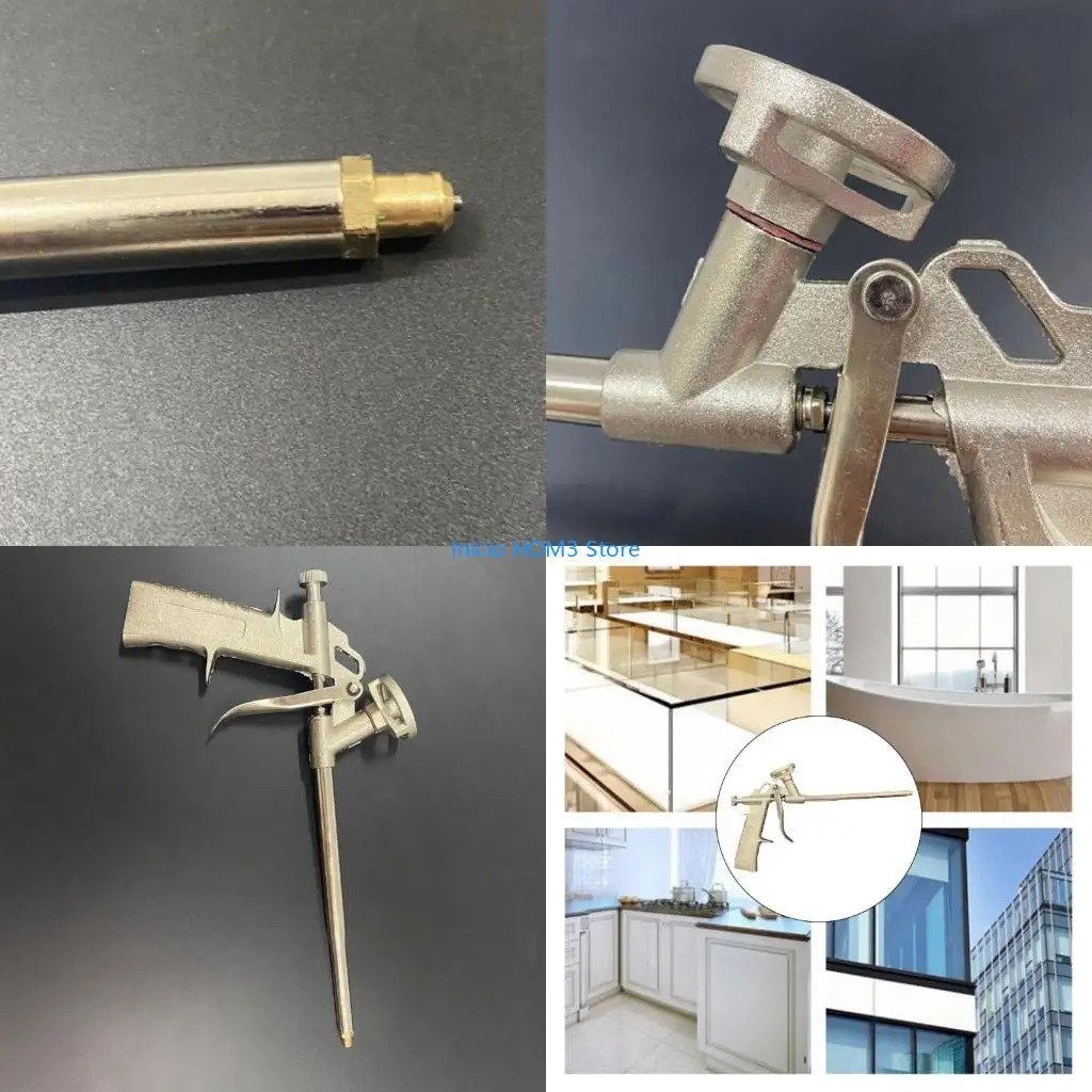 

A5YD Foam Expanding SprayGun Foaming Jet GlueGun Metal Polyurethane Triggers Sprayer Sealant Caulking Tool for House