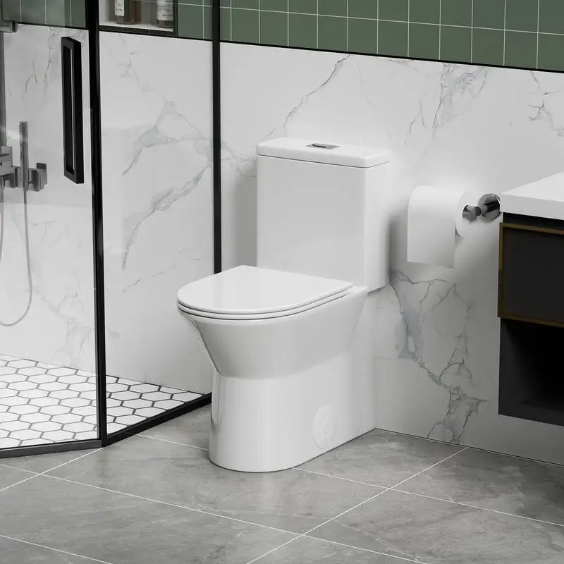 1.1/1.6 GPF Tornado Flush One-Piece Toilet, Comfort Chair Seat, ADA Height 17
