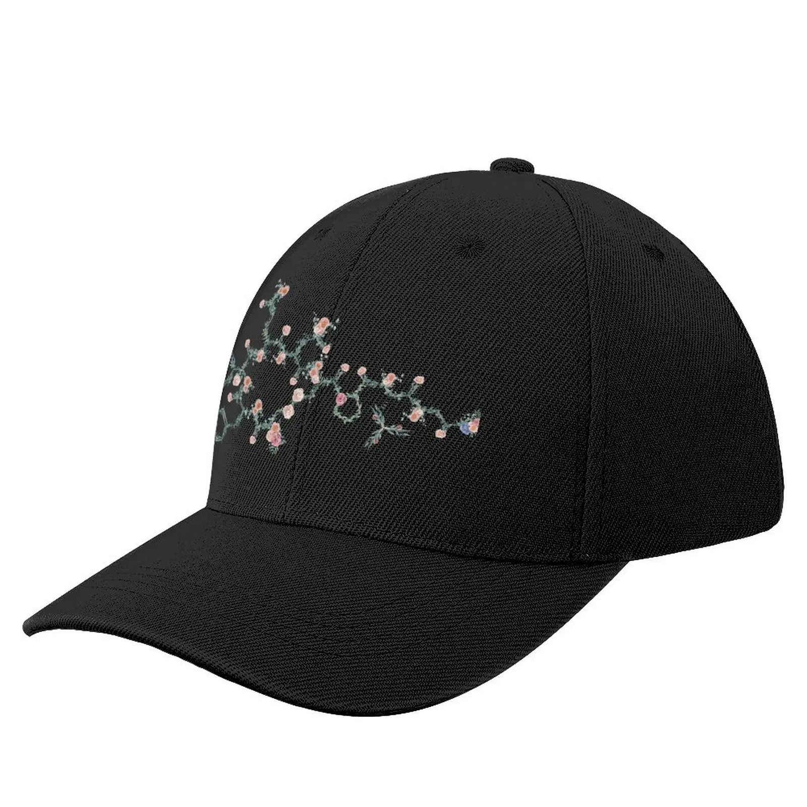 

Oxytocin Rose Flower Love Molecule Baseball Cap black Fishing cap Mens Caps Women's