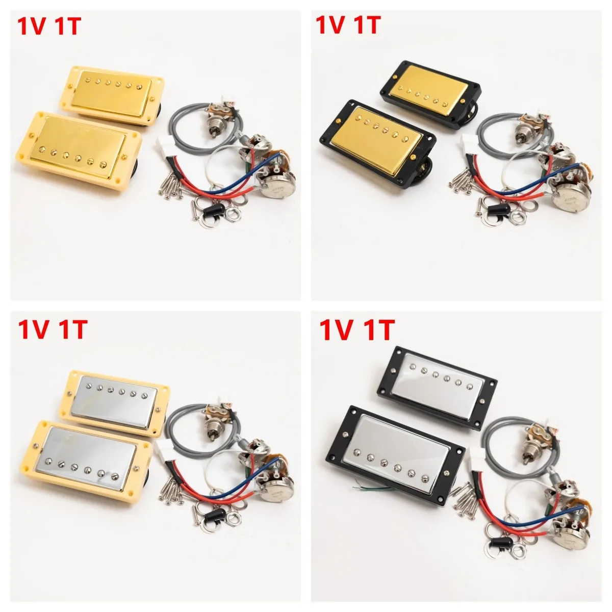 

Комплект предварительно проводной хамбакера для LP/ – комплект обновления 1V1T вставного устройства