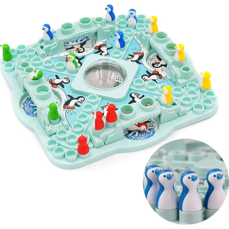 Desktop Puzzle Dice Game Penguin Icebreaker Platform Knocking Iceberg Penguin Competition Game Toy