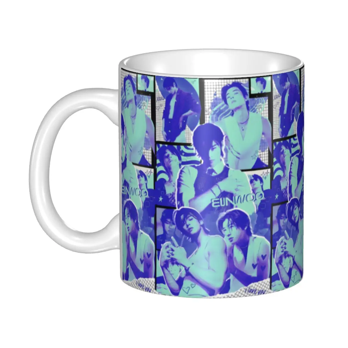 Custom Cha-A Singer Eun Woos Coffee Mug DIY Kpop Star Ceramic Mug Cup Creative Gift
