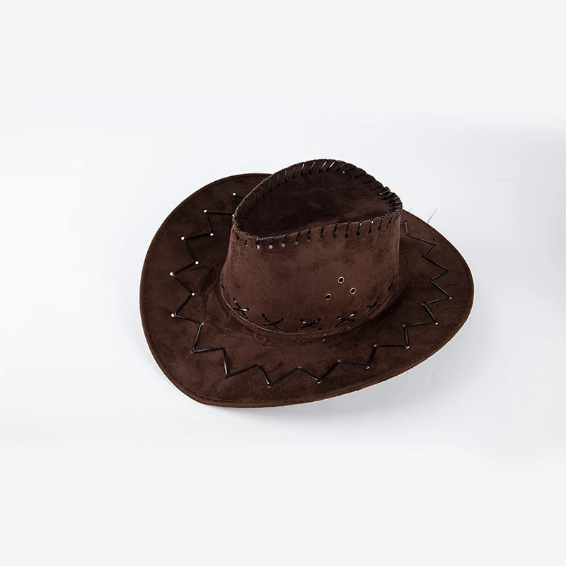 Kuhkopfgürtel Wildleder Western Cowboy/Cowgirl Fedora Hut Damen Herren Kirche Jazz Hut Mode Reise Party Hut Denim Hut