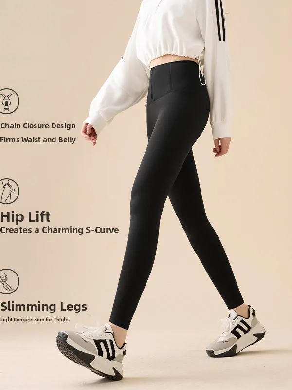 Women's Fce Lined arkskin Yoga Pants High Waist Tummy Control Thi Warm Long Leggings Autumn Winter Faion plus Size