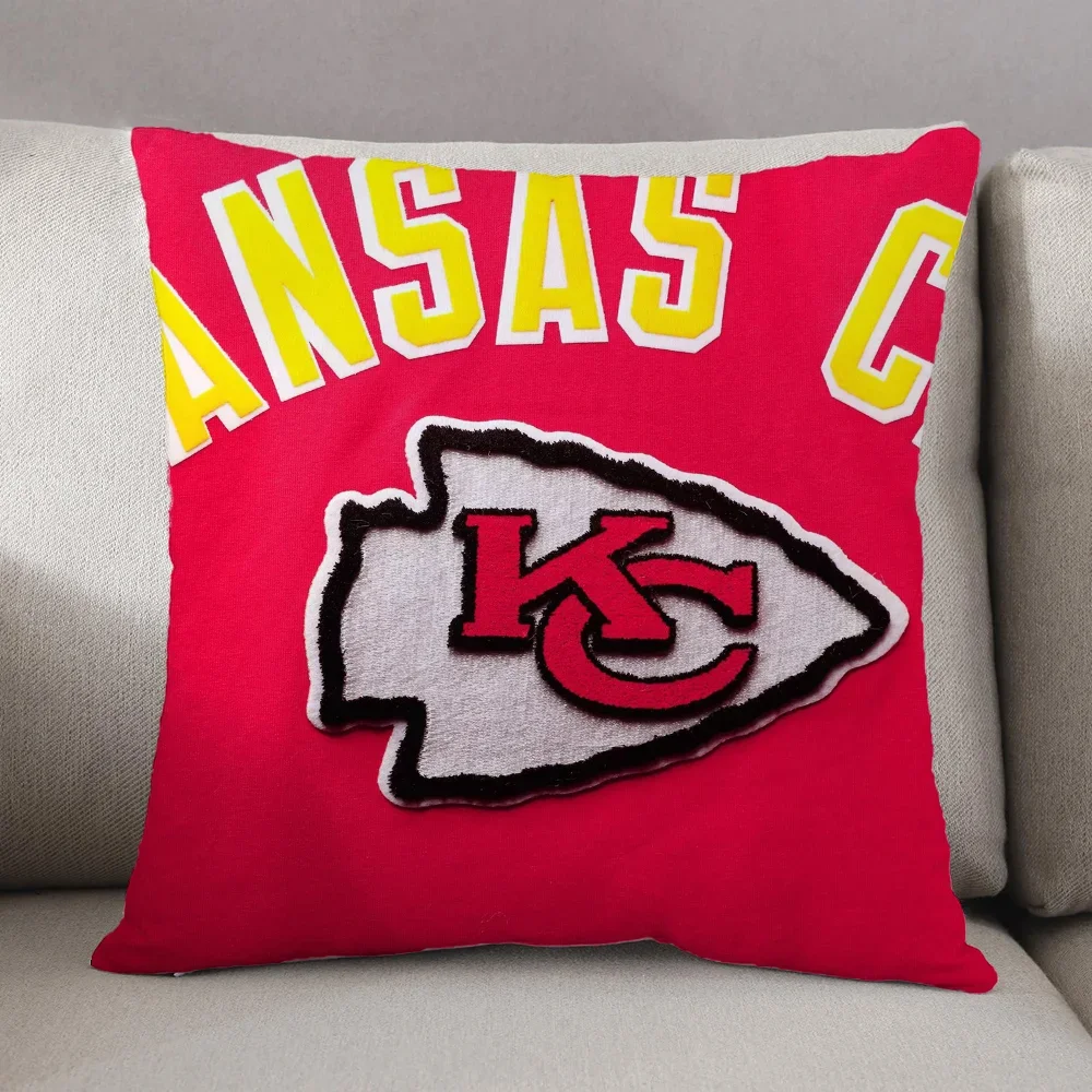 Pillow Cover Kansas City Chiefs Decorative Pillows for Sofa Luxury Living Room Decoration Personalized Gifts Pilow Covers Home