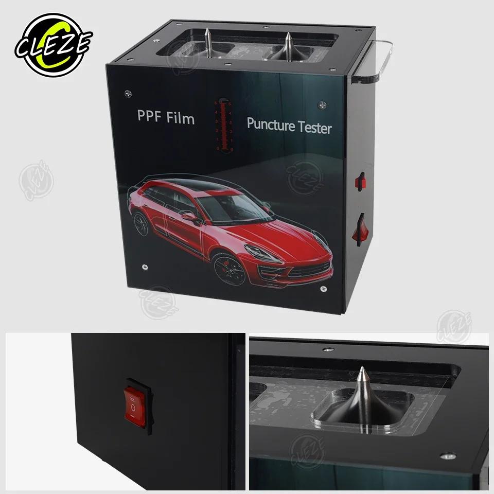 CLEZE Professional Window Tint Film Test Machine Automatic Puncture Film Tester Ppf Window Wrap Film Strength Tester Machine