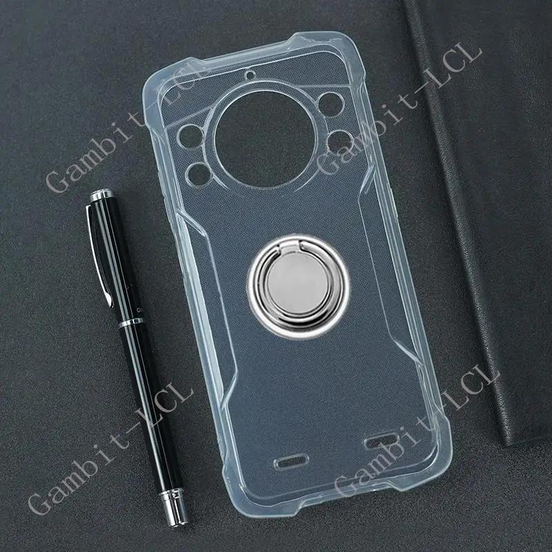 Funda de silicona suave para teléfono móvil, carcasa de TPU con soporte de anillo trasero para Cubot KingKong 9 DE 6,58 pulgadas, 2023