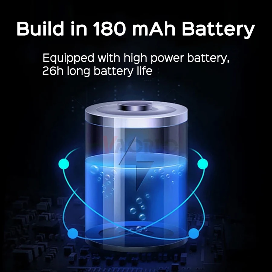 Auriculares inalámbricos con micrófono, audífonos de negocios resistentes al agua con Bluetooth 5,4, Mini gancho para la oreja, HiFi estéreo, música, novedad