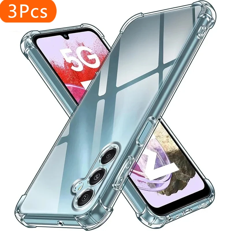 3 шт. для Samsung Galaxy S20 Plus + Ultra FE S10 5G S10E Lite S9 S8 A91 M80S Прозрачная задняя крышка Силиконовый прозрачный мягкий чехол Carc