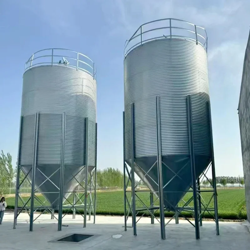 

Galvanized Steel Silo Feed Tower For Poultry And Livestock Farms (Customizable)