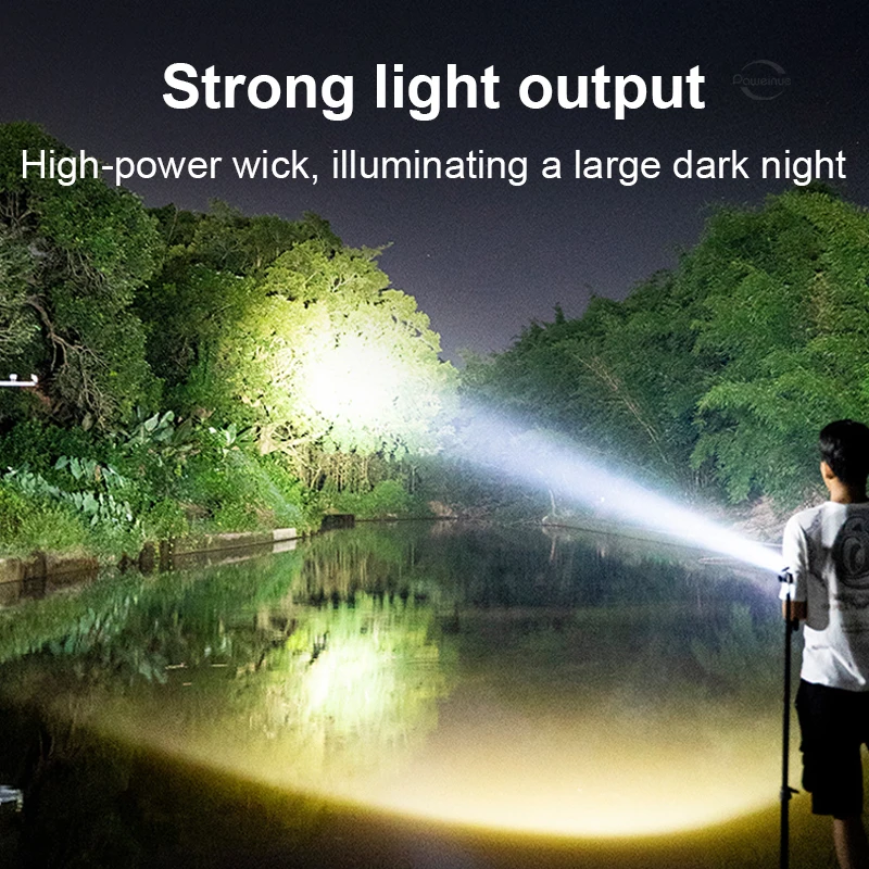 1900000LM Professional Diving Flashlight IPX8 Underwater Lantern Waterproof Lantern 3*26650 Dive Torch High Power Diving Lamp