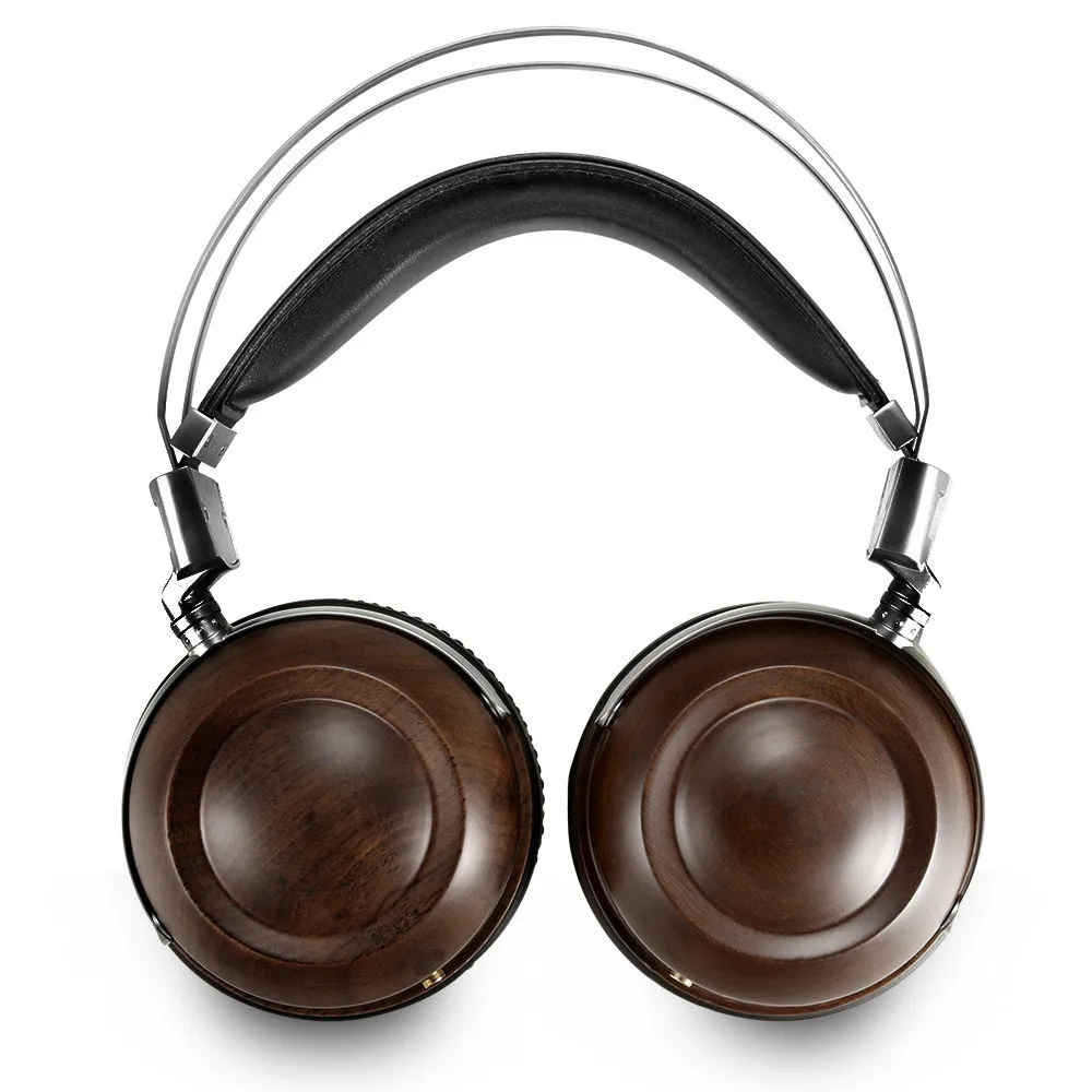 

Walnut Wood Wearing HIFI Headphones 50mm Dynamic Earphone Over-the -Ear Bass Stereo Studio Audio Metal Headset Noise Cancelling