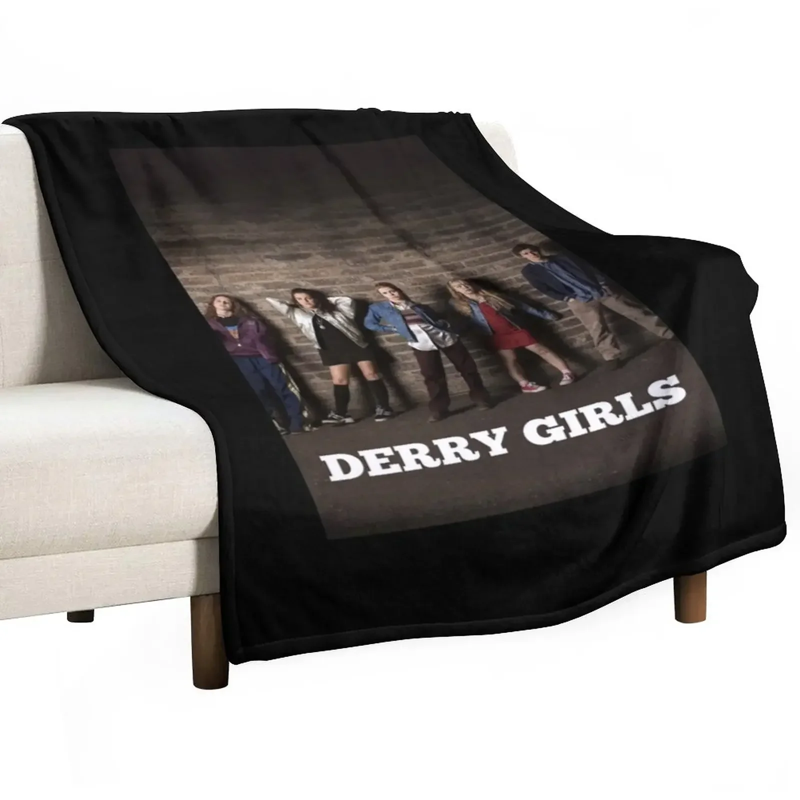 Men Women Derry Girls Funny Men Fan Throw Blanket Thermal Furrys Flannel Fabric Hair Blankets