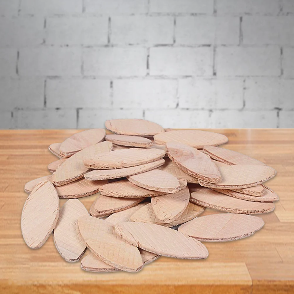 

100pcs Assorted Wood Biscuits No 0 10 20 for Woodworking Joints Durable Wooden Tenons for Carpentry and Crafting