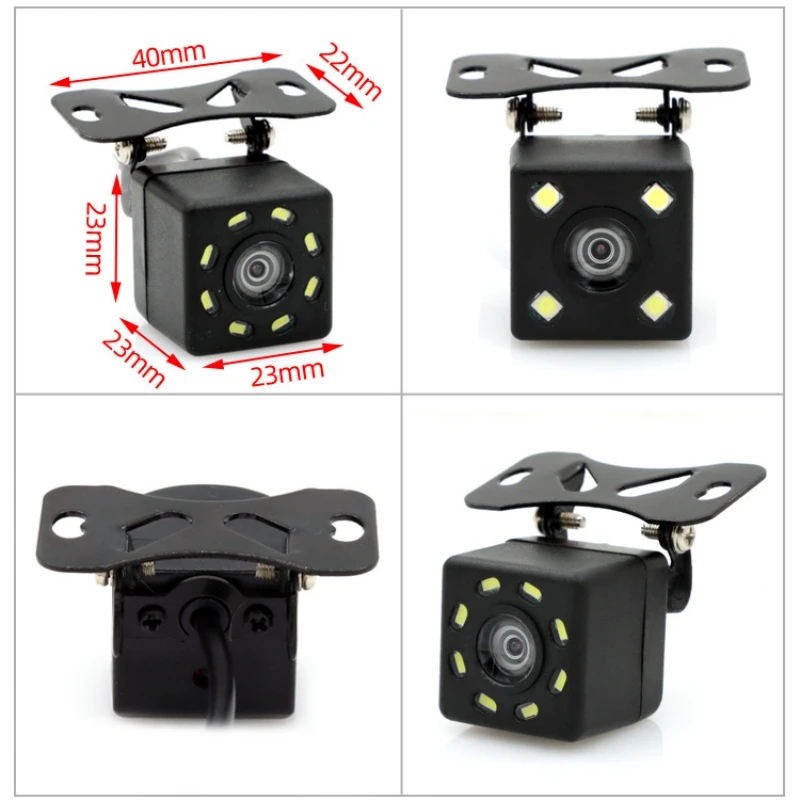 

Car Rear View Camera 4 LED Night Vision Reversing Auto Parking Monitor CCD Waterproof 170 Degree HD Video