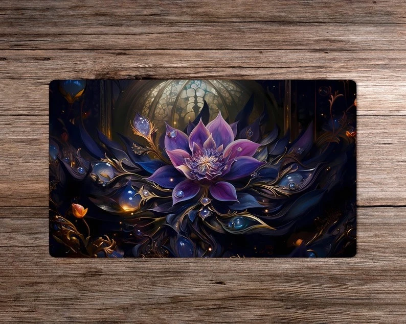 Gioiello Lotus Commander Masters 24 "x 14" Playmat Tappetino da gioco da tavolo Accessori per giocatori Gaming Pc Mouse Pad Scrivania Gaming Pad Tappeto