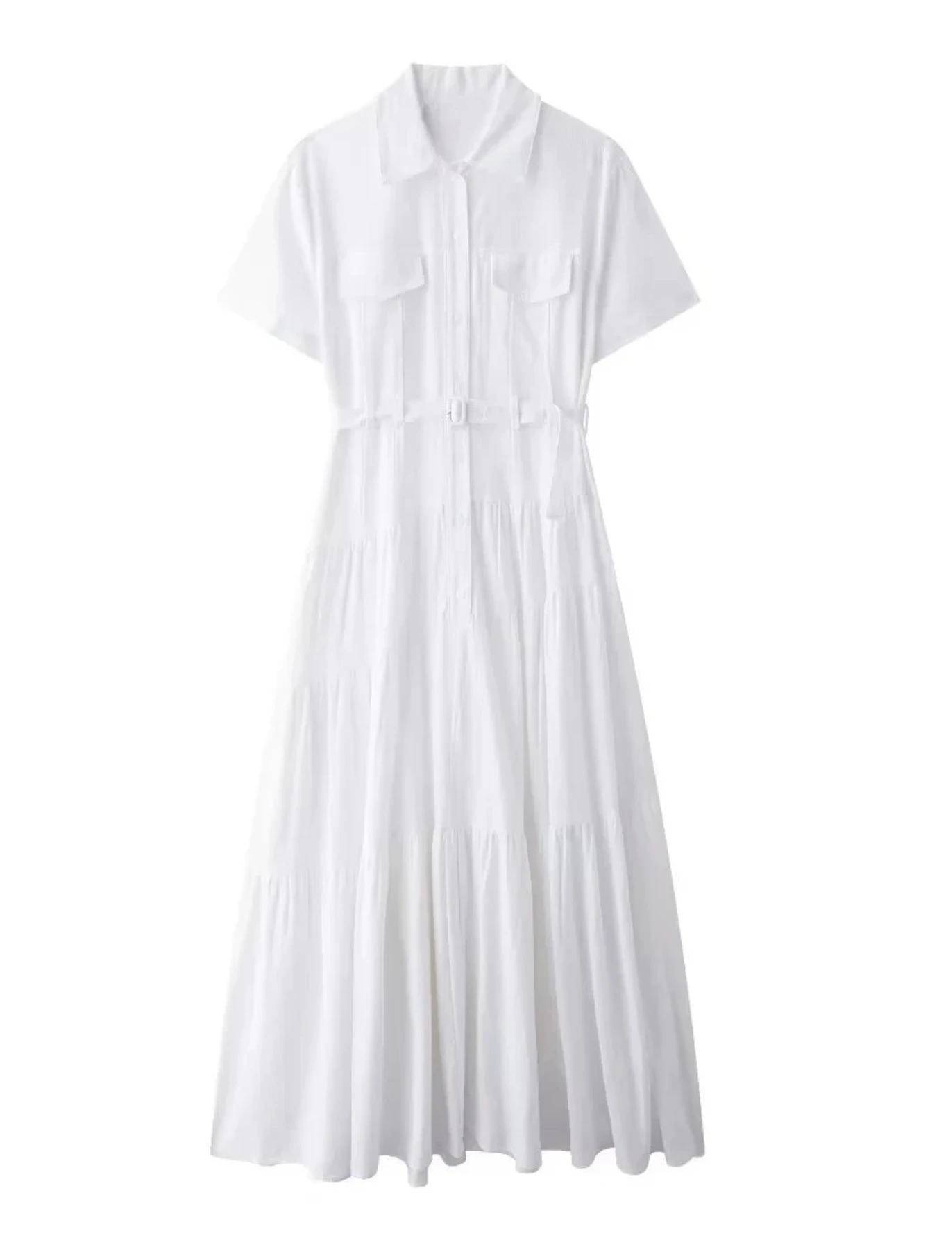 فستان نسائي طويل بأكمام قصيرة وحزام صدر واحد فستان طويل ماكسي للشارع وأعياد الميلاد والسهرات مثير للحفلات فساتين فيستدوس #3