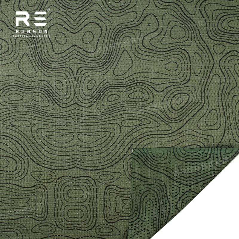 Tejido malla camuflaje negro transpirable – Ligero secado rápido - imagen 2