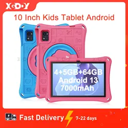 XGODY WiFi Tablet Android Pc 10.1 Inch Kids Learning Education Tablets Children's Gift 4GB RAM 64GB ROM Quad-core 7000mAh
