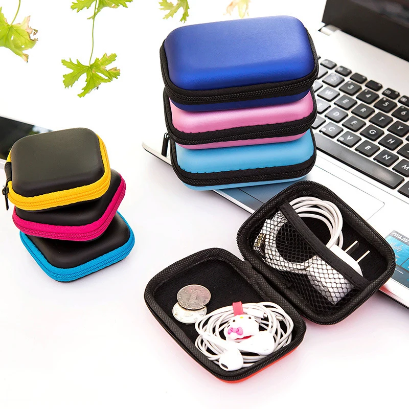 Sundries Travel Storage Bag Charging Case For Earphone Package Zipper Bag Portable Travel Cable Organizer Electronics Mini Bag