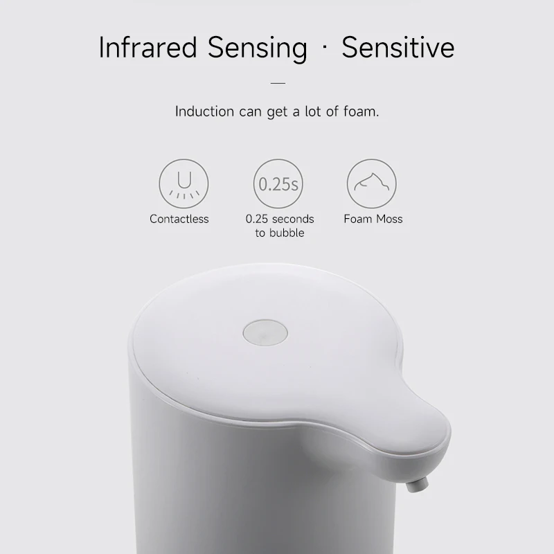 Touchless Automatic Soap Dispenser Smart Foam Machine Home Infrared Sensor Foam Soap Dispenser Hand Sanitizer 320ML