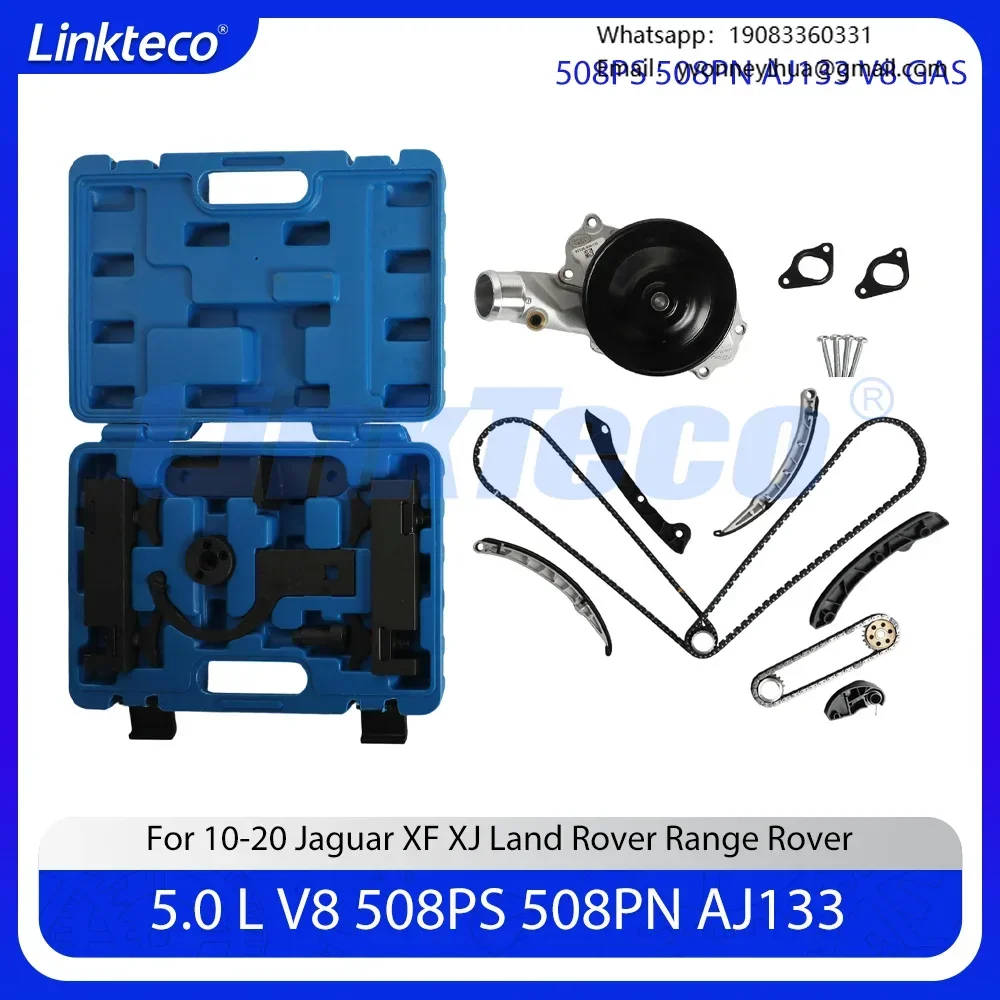 

Engine Water Pump Timing Chain Kit Tool Fit 5.0 T L 508PS 508PN For 09-23 Land Rover LR4 RANGE ROVER SPORT Jaguar XE XF XJ 5.0L