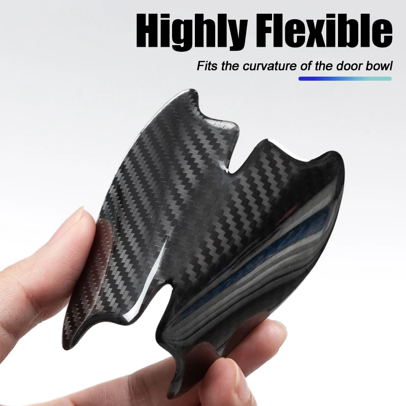 Carbon Fiber Car Door Bowl Handle Protect Stickers For BMW 1 2 3 4 5 6 7 Series X1 X3 X4 X5 X6 X2 X7 F10 F15 F16 F20 F30 F18 F25