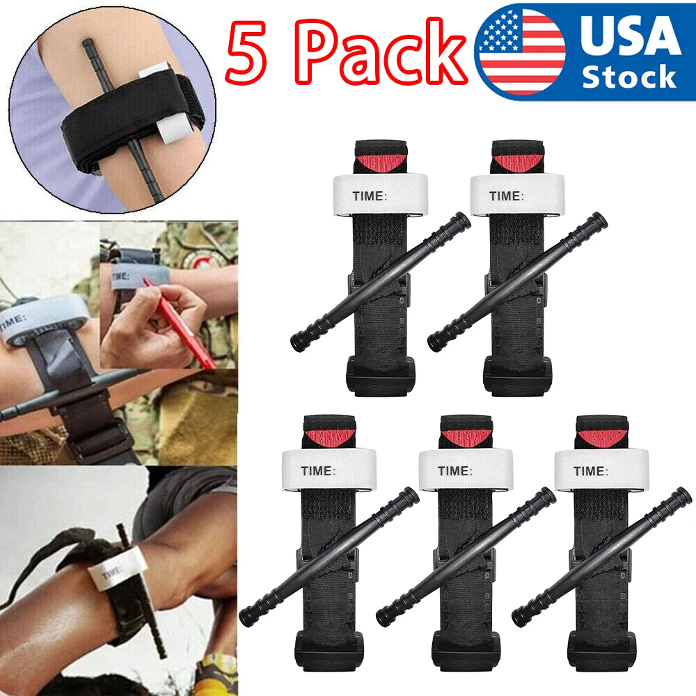 5/10/25/30 قطعة عاصبة الطوارئ في الهواء الطلق المحمولة الإسعافات الأولية سريعة الإصدار البطيء عاصبة CAT المعدات التكتيكية الطبية