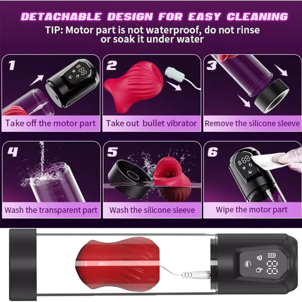 Automatischer männlicher Masturbator Penis Extender Pocket Pussy Vakuumpumpe Männer Sexspielzeug