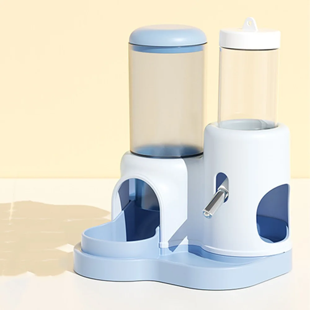 Leak-Proof Hamster Water Dispenser Detachable Base Rolling Ball Automatic Feeder Large Capacity No Drip Food Dispenser