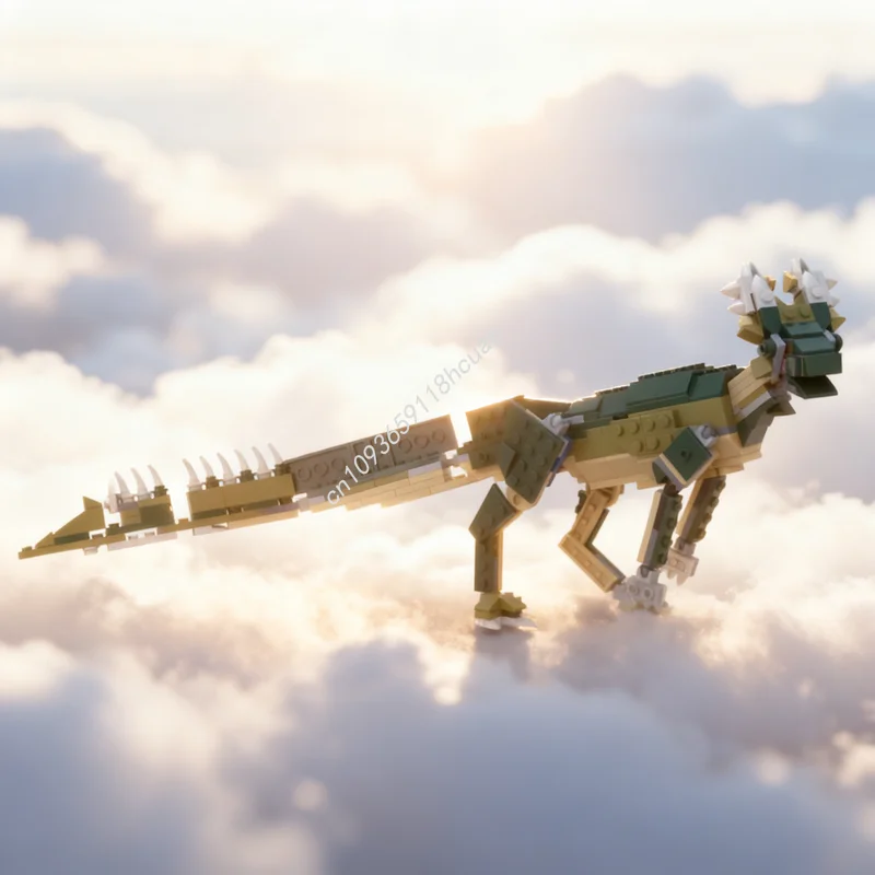 298pcs MOC Dinosaurs Senticephale Venexensis Model Building Blocks Assemble Construction DIY Festival Gift Toy Idea Creative