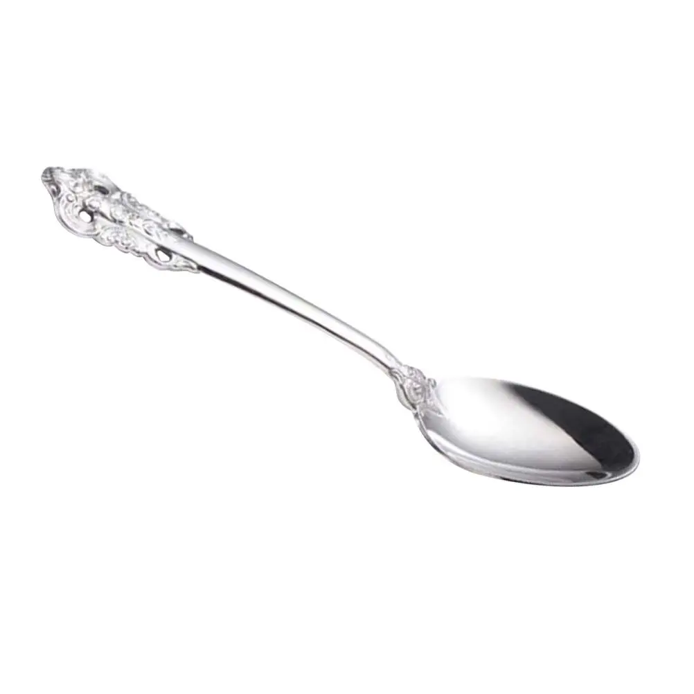 1Pcs High Quality Stainless Steel Western Tableware Soup Spoon Fine Craftsmanship for Household Hotel Catering Tea