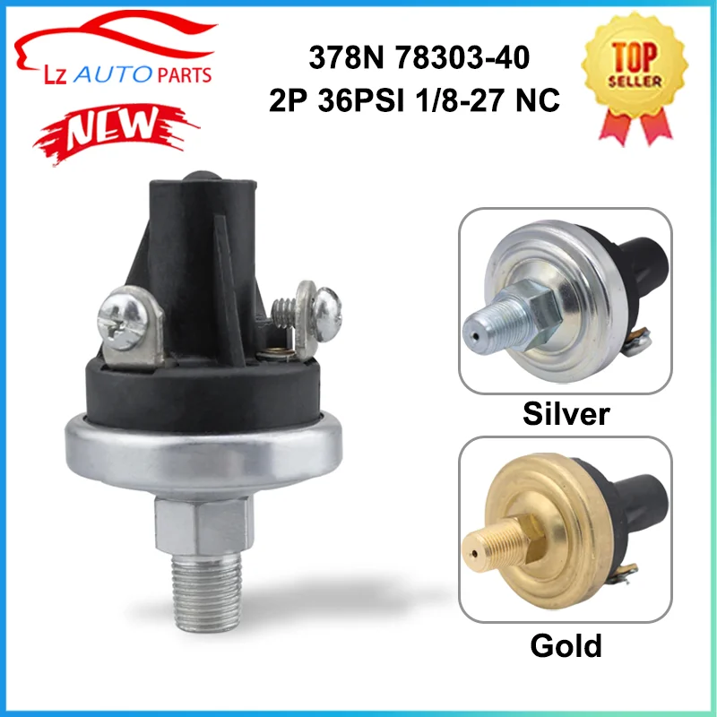 Oil Pressure Switch Sensor 378N 78303-40 78303-B00000400-01 for Honeywell Hobbs 5000 Series 2P 36PSI NC 1/8-27NPT 7830340