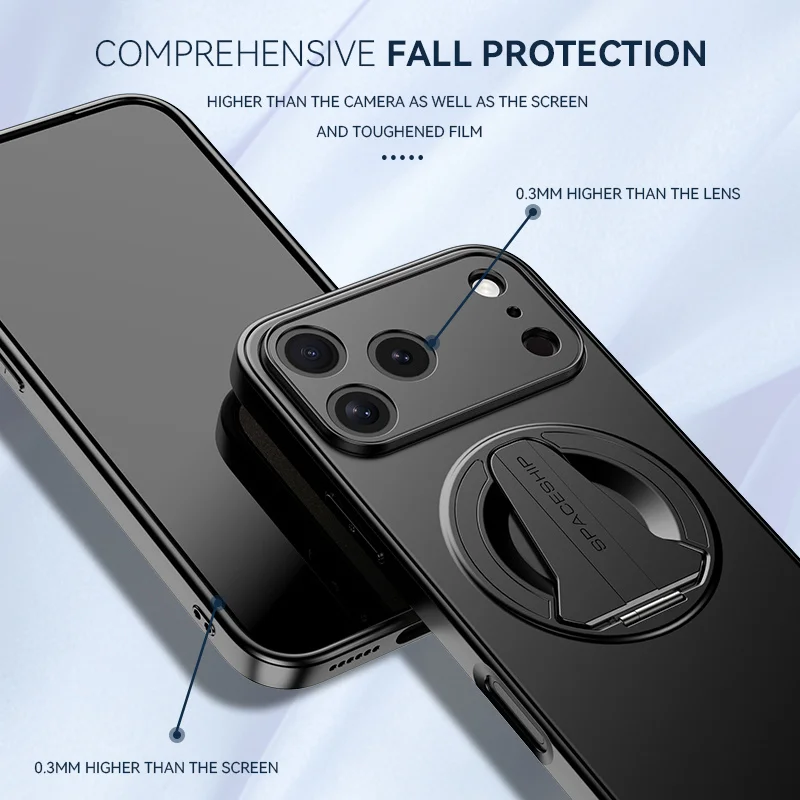 Luxury Hidden Folding Stand For Magnetic Magsafe Phone Case For iPhone 13 14 15 16 17 Pro Max Wireless Charging Shockproof Cover - Image 5