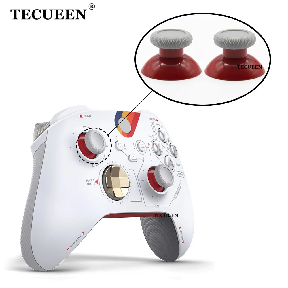 2pcs For Xbox Series X S Controller Thumb Sticks Grips 3D Rocker Analog Joystick Caps ThumbSticks Cover Replacement Parts
